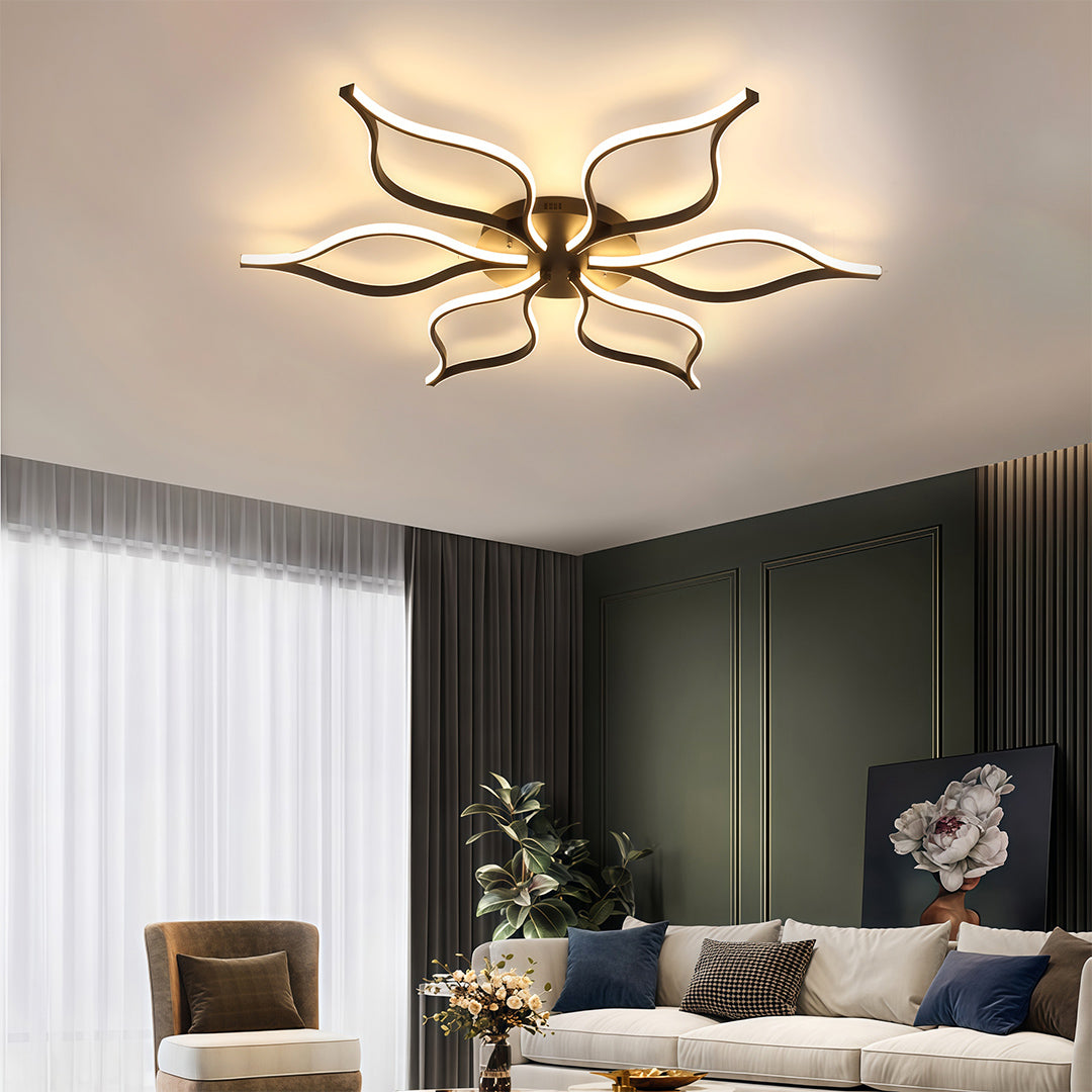 Modern Flush Mount LED Ceiling Light - Creative Indoor Lighting Fixture