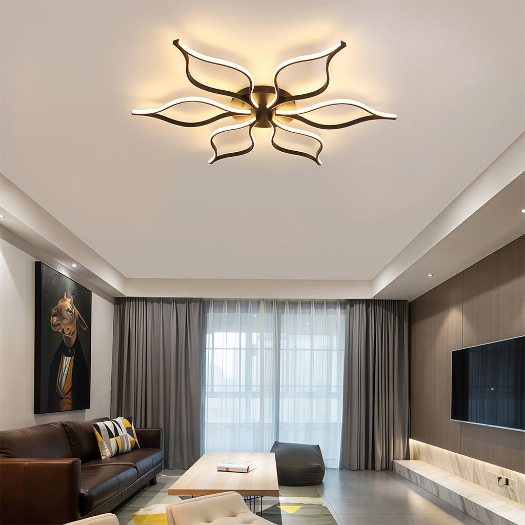 Modern Flush Mount LED Ceiling Light - Creative Indoor Lighting Fixture