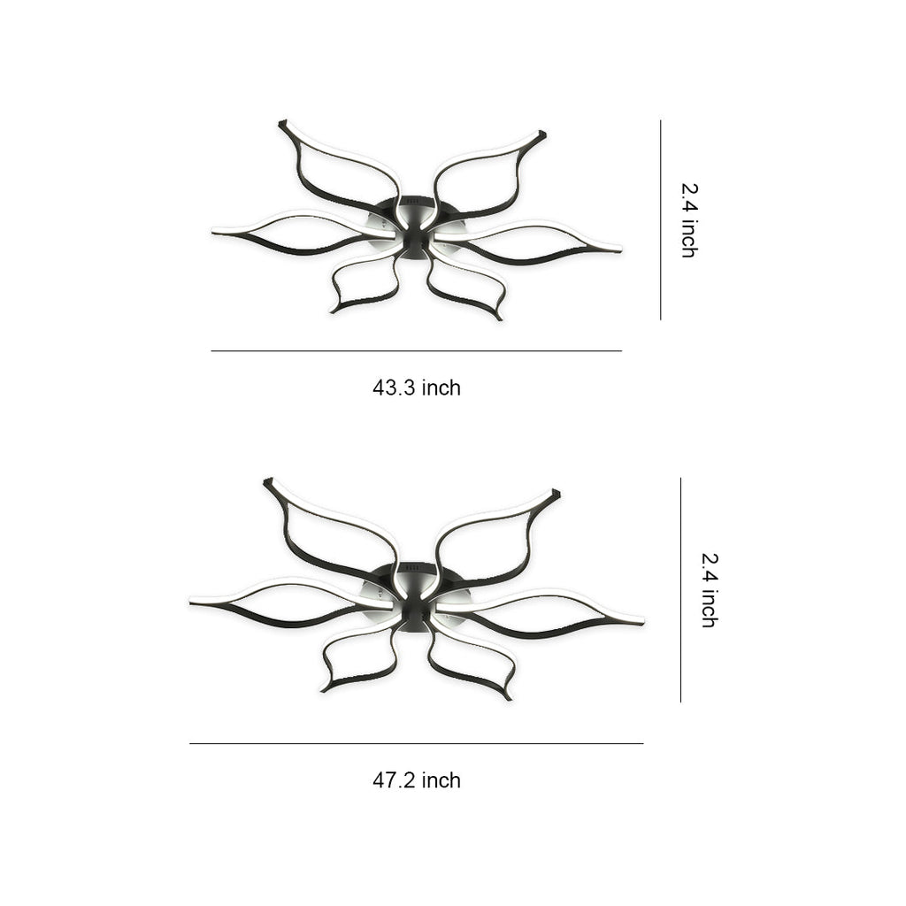 Modern Flush Mount LED Ceiling Light - Creative Indoor Lighting Fixture