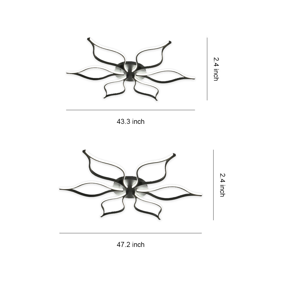 Modern Flush Mount LED Ceiling Light - Creative Indoor Lighting Fixture