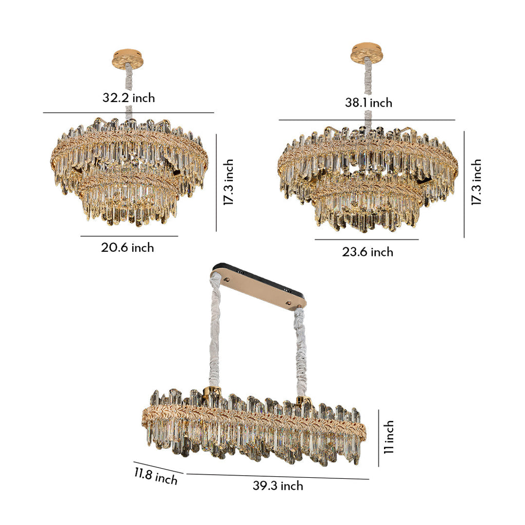 Modern Luxury Crystal Chandelier Ceiling Light