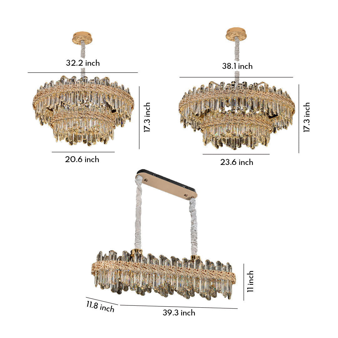 Modern Luxury Crystal Chandelier Ceiling Light