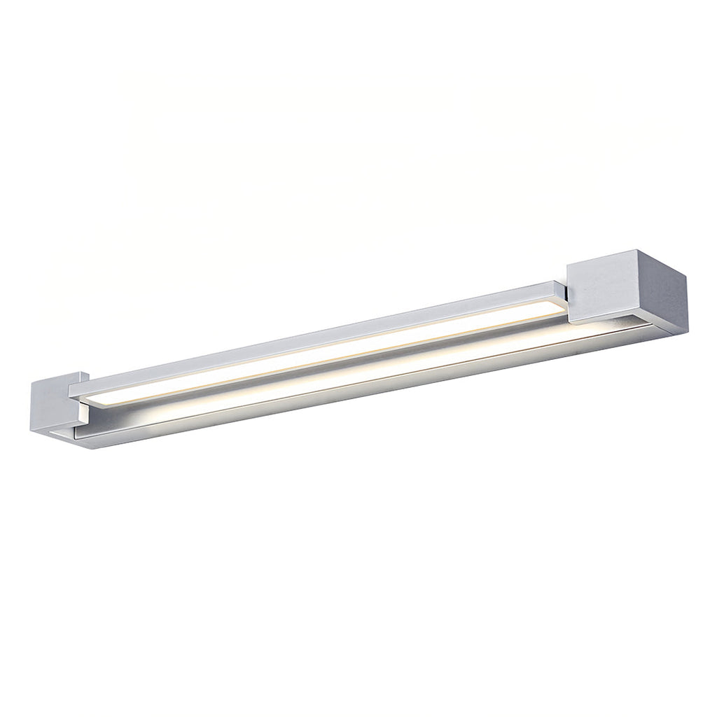 Chrome Bathroom Vanity Light Modern Makeup Mirror Wall Light, Contemporary LED Lighting, Stylish Wall Sconce, Brushed Nickel Finish, Bright Illumination for Grooming, Elegant Home Decor, Space-Saving Design, Ideal for Small Bathrooms, Adjustable Lighting
