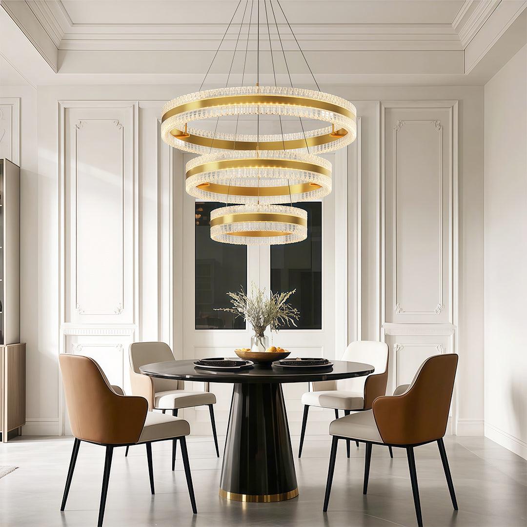 Modern Circular Minimalist Luxury Chandelier Ceiling Light