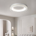White Flush Mount Ceiling Light - Italian Round Minimalist Lamp
