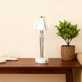 Classic Touch Control Table Lamp - USB Rechargeable Iron Body Acrylic Shade Light