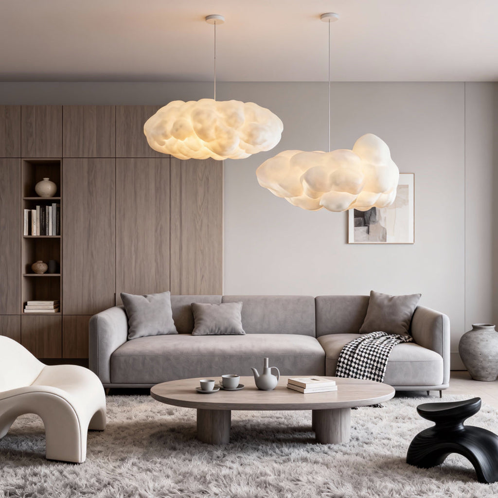 Cloud Pendant Light Modern Art Ceiling Fixture Stylish Lighting Design