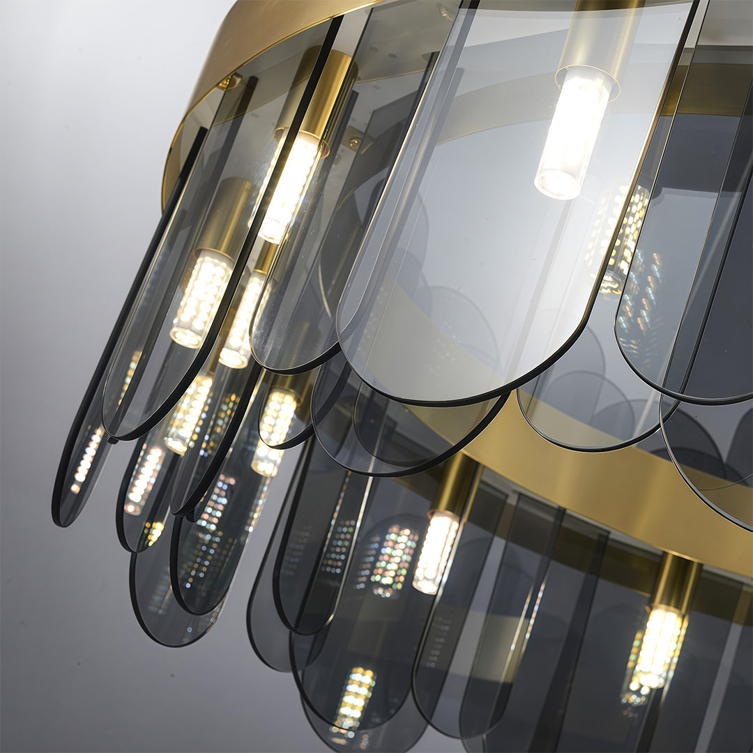 Modern Traditional Luxury Glass Chandelier Ceiling Light