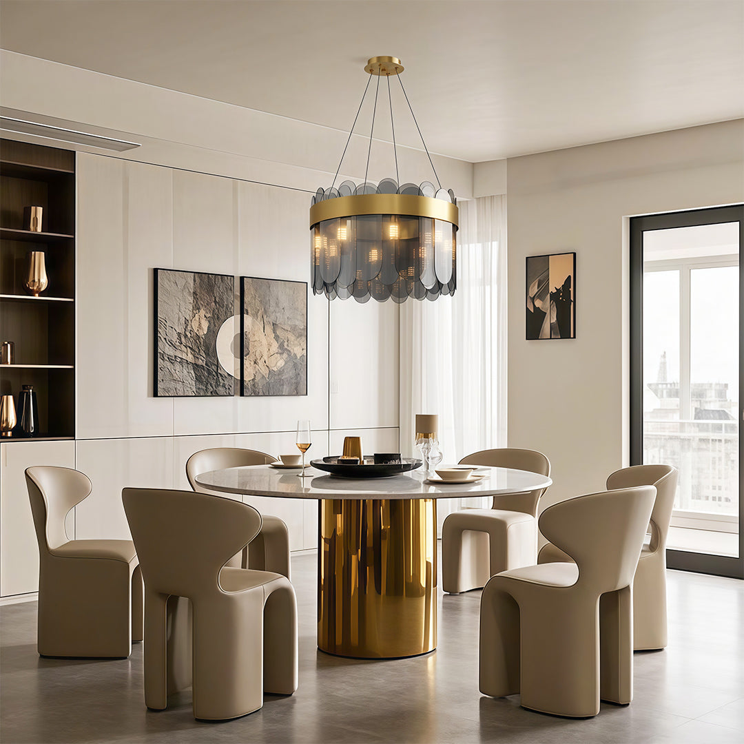 Modern Traditional Luxury Glass Chandelier Ceiling Light