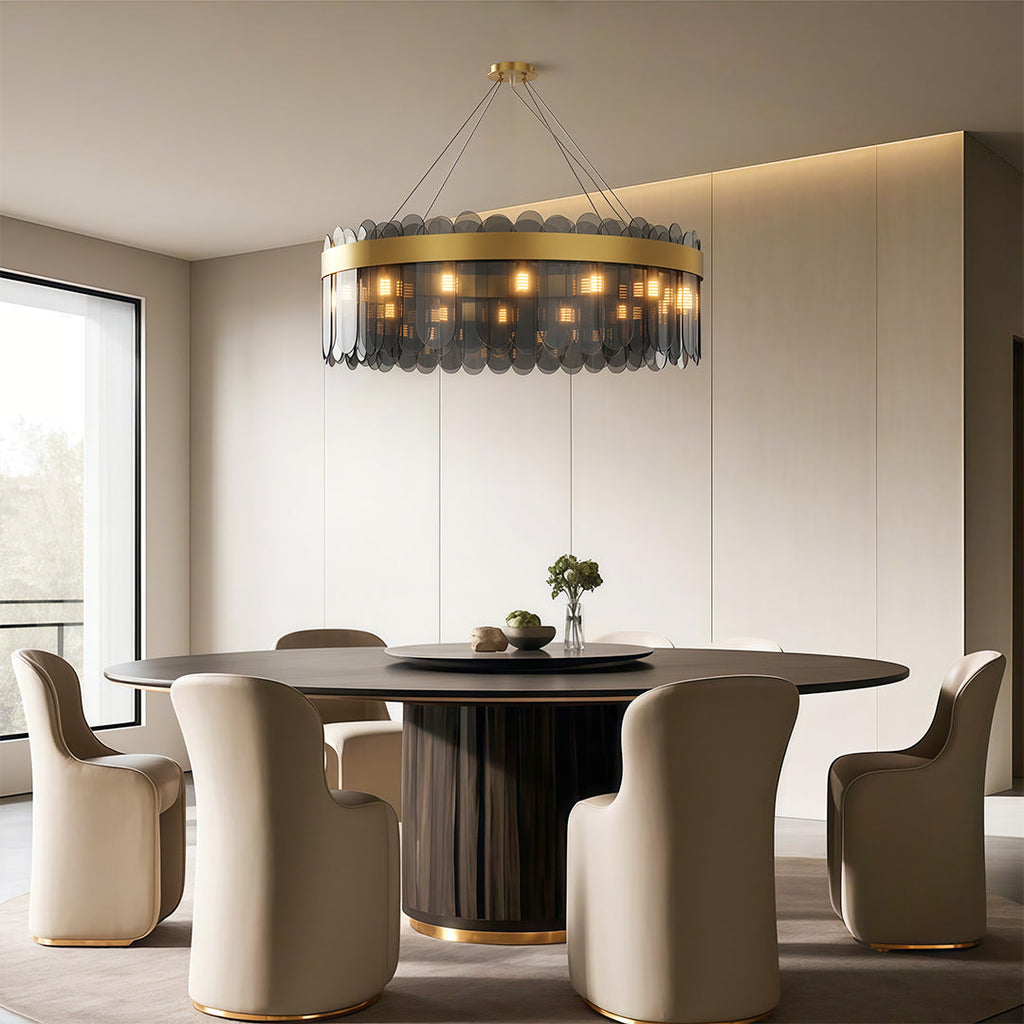 Modern Traditional Luxury Glass Chandelier Ceiling Light