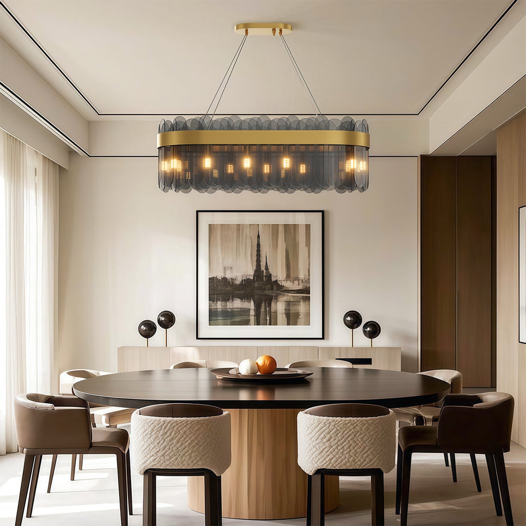 Modern Traditional Luxury Glass Chandelier Ceiling Light