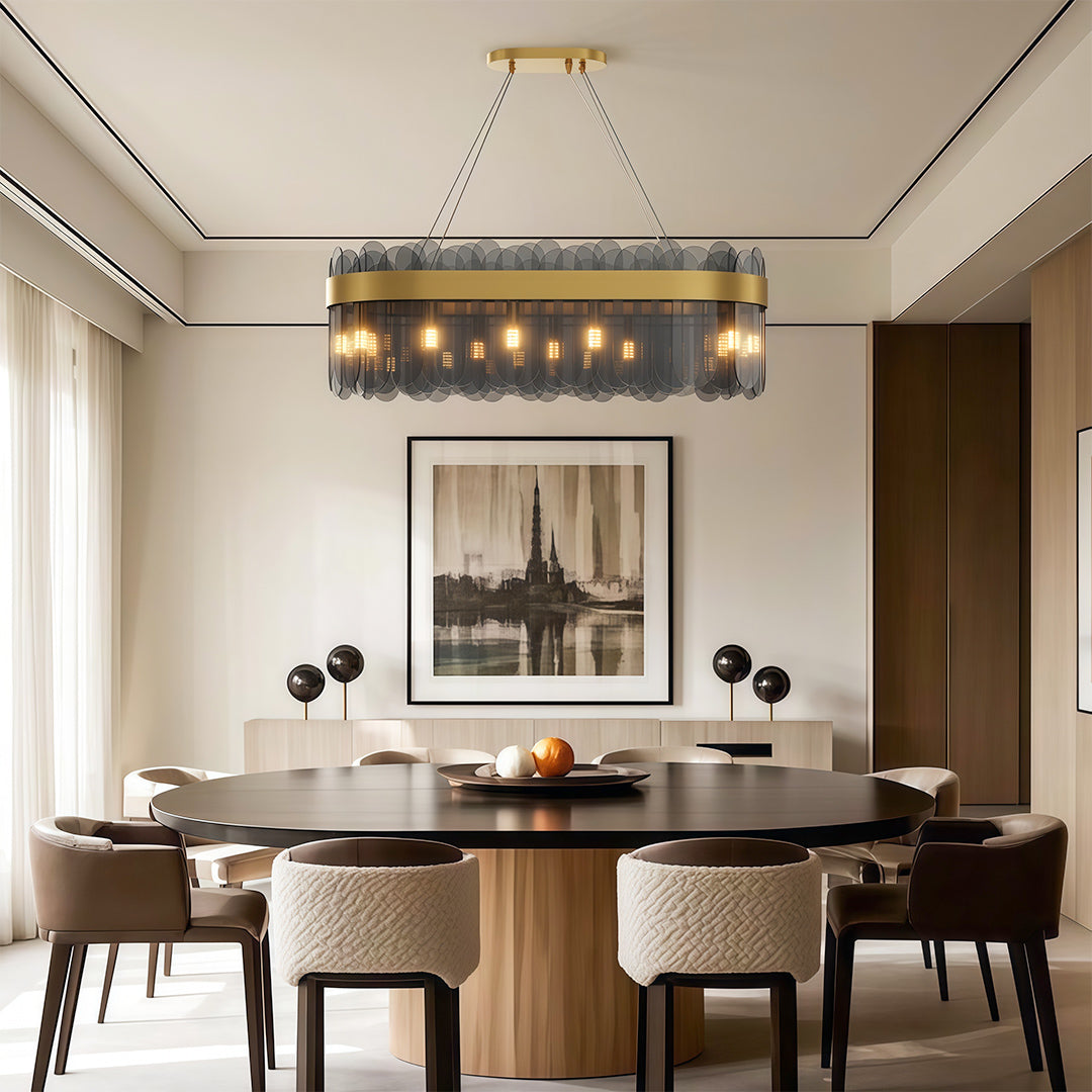 Modern Traditional Luxury Glass Chandelier Ceiling Light