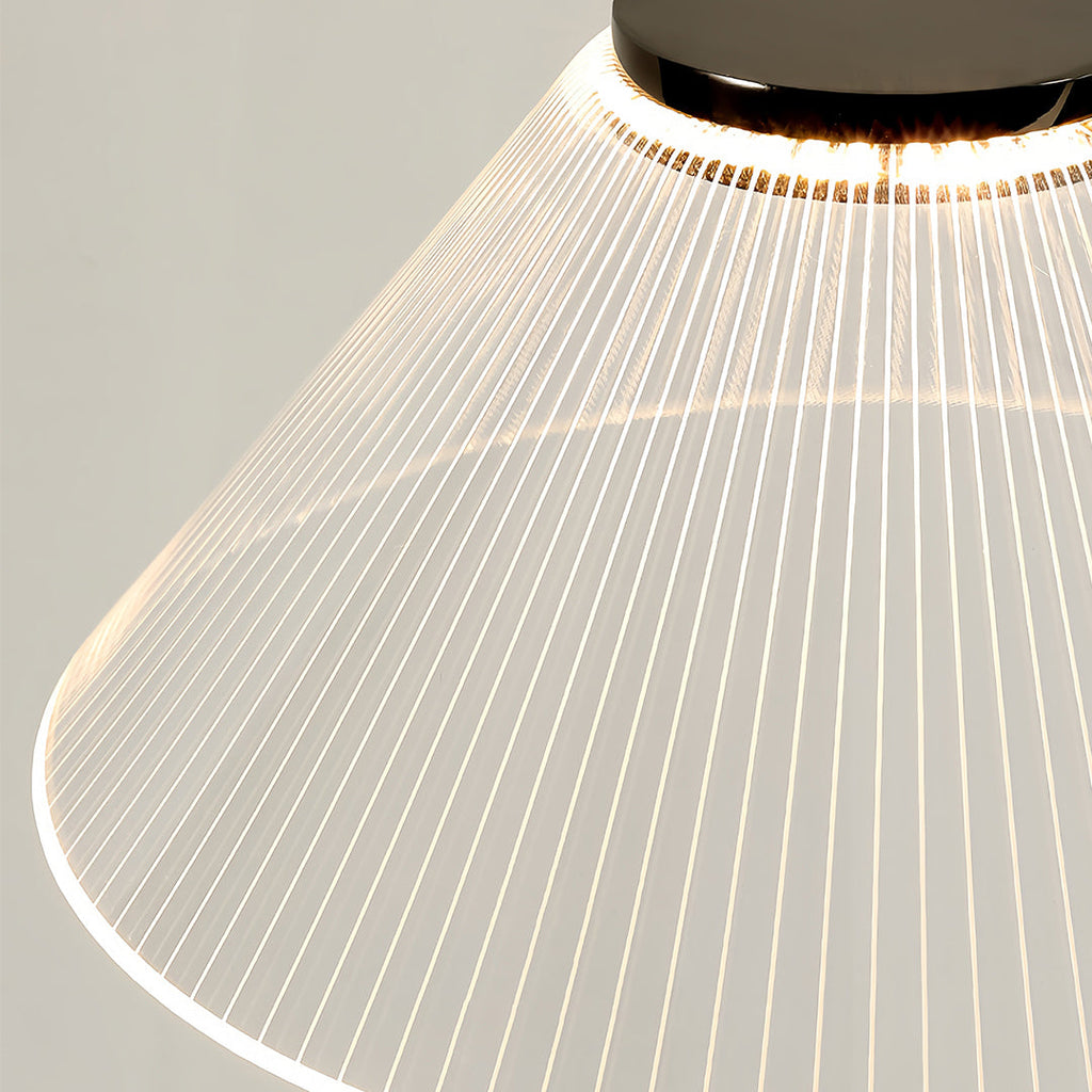 Elegant Chrome Acrylic LED Floor Lamp - Luxury Standing Light