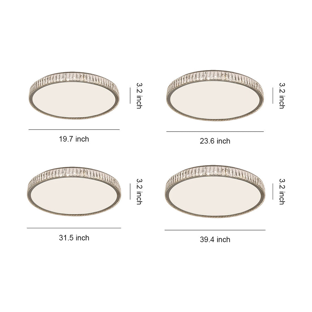 Modern Crystal Flush Mount Light Luxury Minimalist Lamp