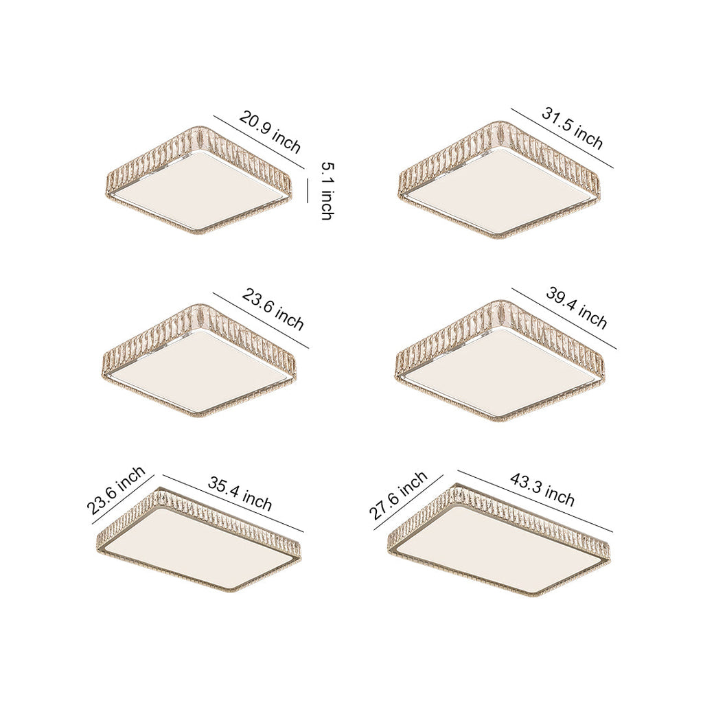 Modern Crystal Flush Mount Light Luxury Minimalist Lamp