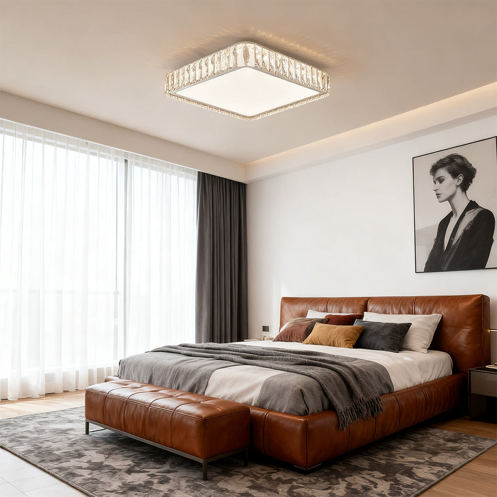 Modern Crystal Flush Mount Light Luxury Minimalist Lamp