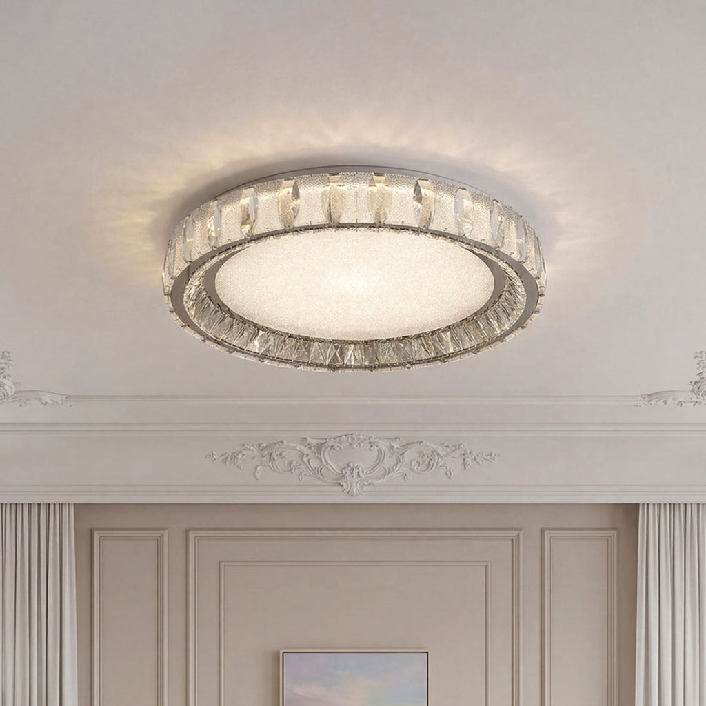 Modern Crystal Flush Mount Light Luxury Minimalist Lamp