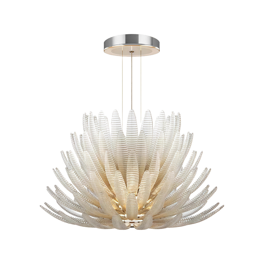 Deco Chandelier Luxury Stainless Steel Glass Ceiling Light
