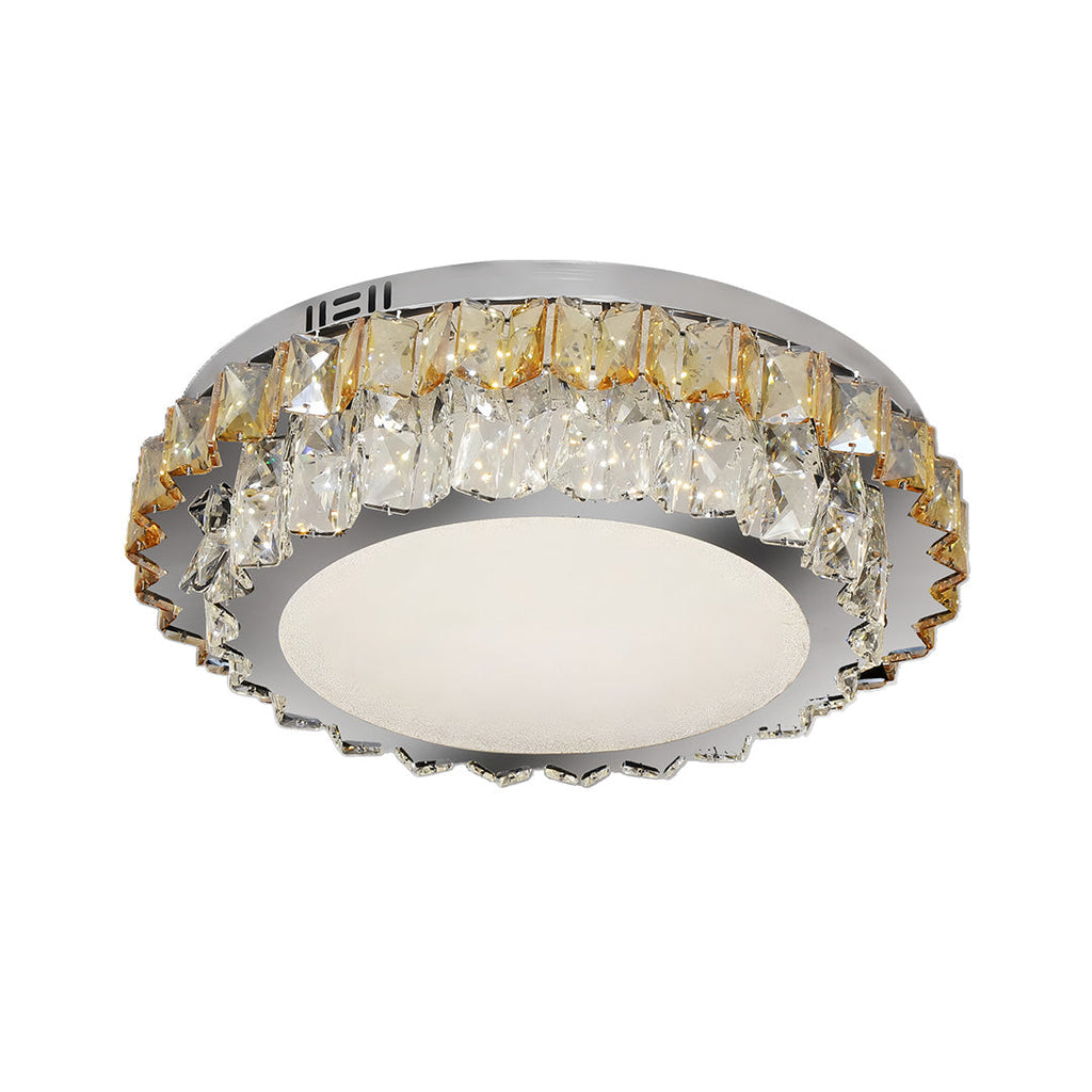 Modern Crystal Flush Mount Light - Eye-Protecting LED Ceiling Fixture