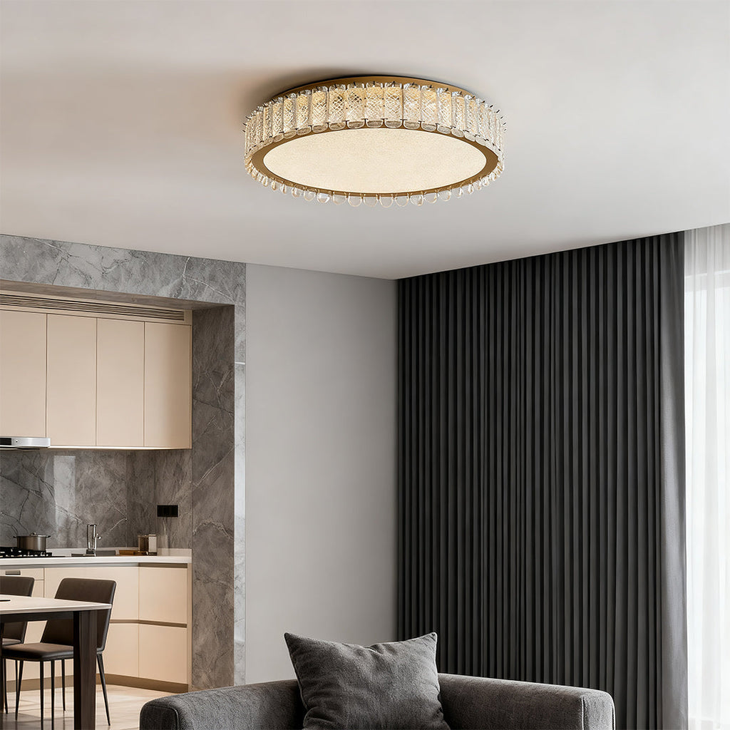 Flush Mount Crystal LED Luxury Light Fixture