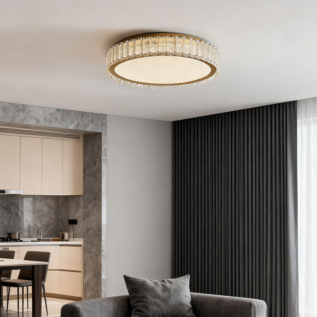 Flush Mount Crystal LED Luxury Light Fixture
