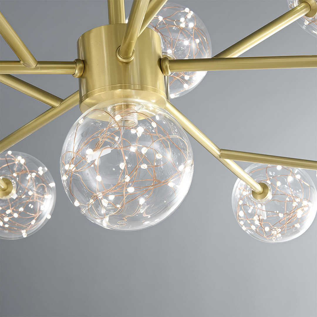 Modern Glass Globe Chandelier - Sky Star Ceiling Light