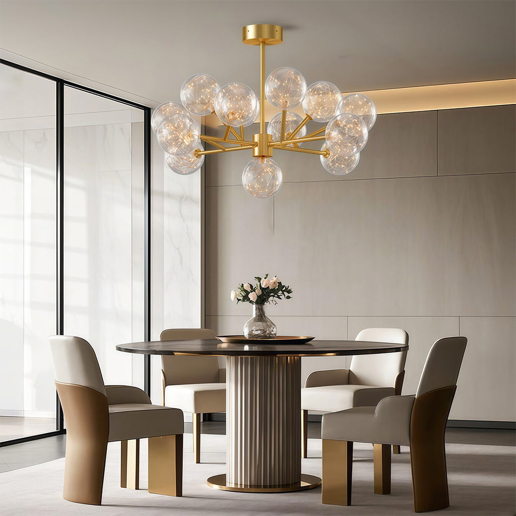 Modern Glass Globe Chandelier - Sky Star Ceiling Light
