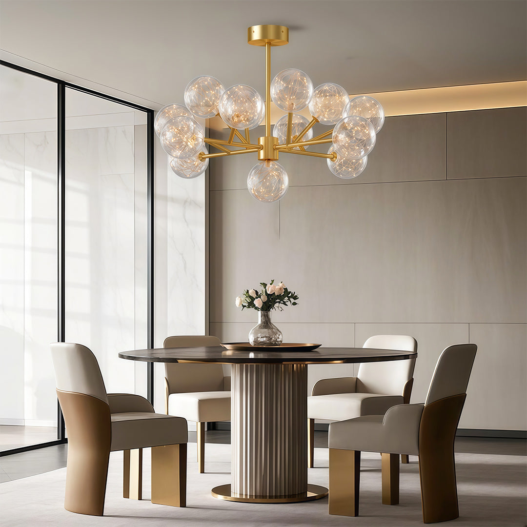 Modern Glass Globe Chandelier - Sky Star Ceiling Light