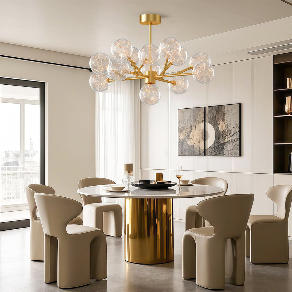Modern Glass Globe Chandelier - Sky Star Ceiling Light