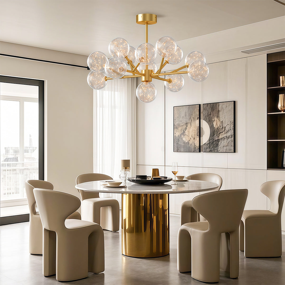 Modern Glass Globe Chandelier - Sky Star Ceiling Light