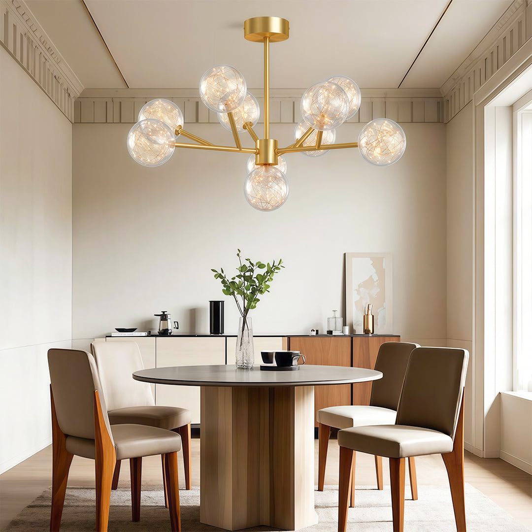 Modern Glass Globe Chandelier - Sky Star Ceiling Light