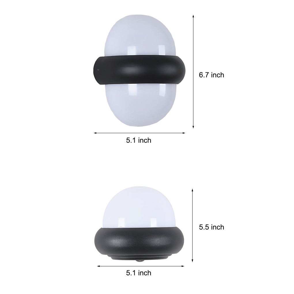 Modern Globe Up-Down LED Wall Sconce Light