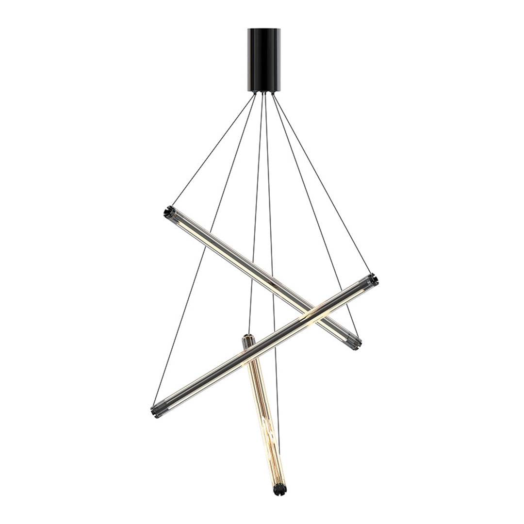 LED Linear Chandelier - Nordic Minimalist Lighting, Modern LED Pendant Light, Sleek Design, Home Decor Lighting, Energy-Efficient Chandelier, Contemporary Ceiling Fixture, Adjustable Length LED Light