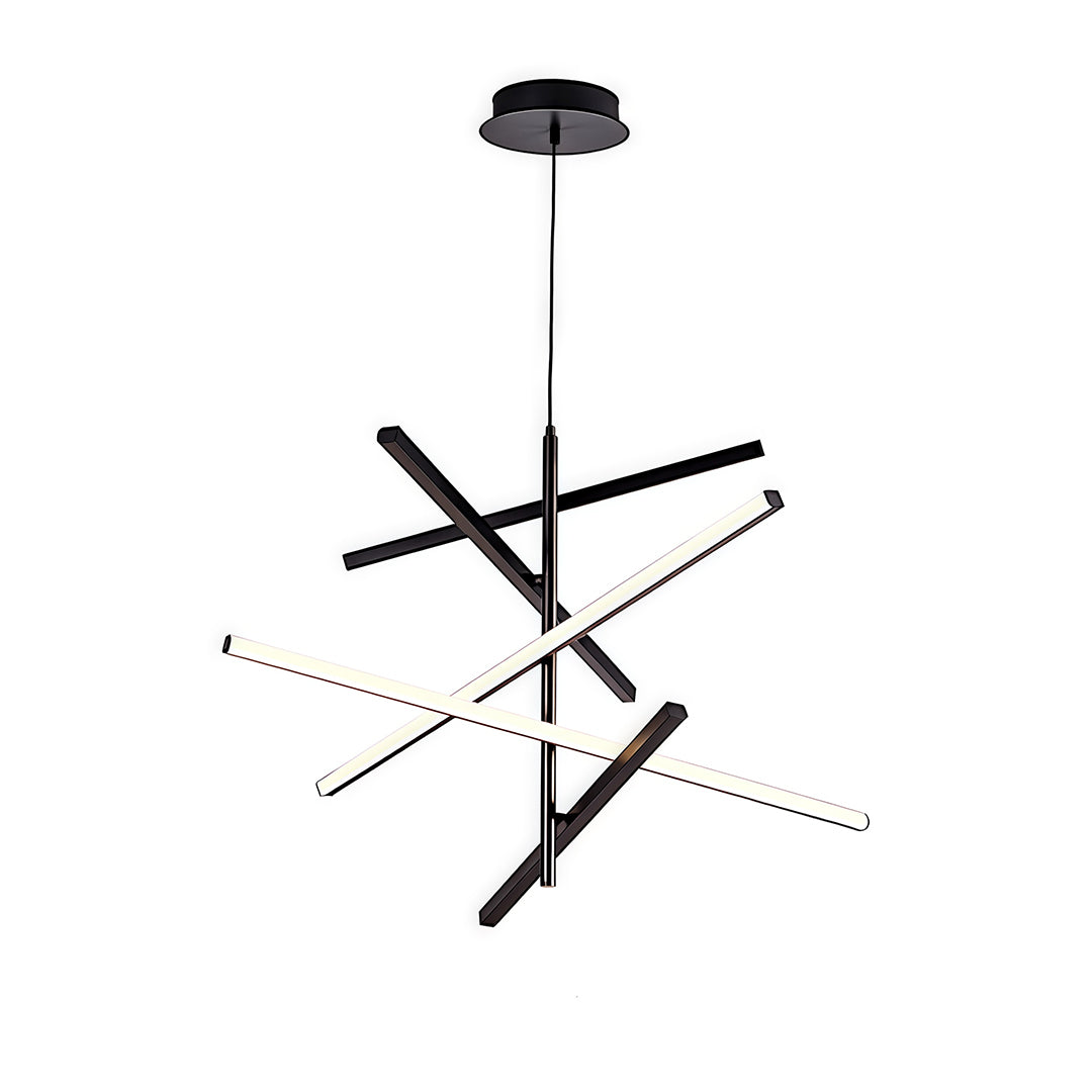 Iron Linear Chandelier - Nordic Creative Adjustable Ceiling Lights