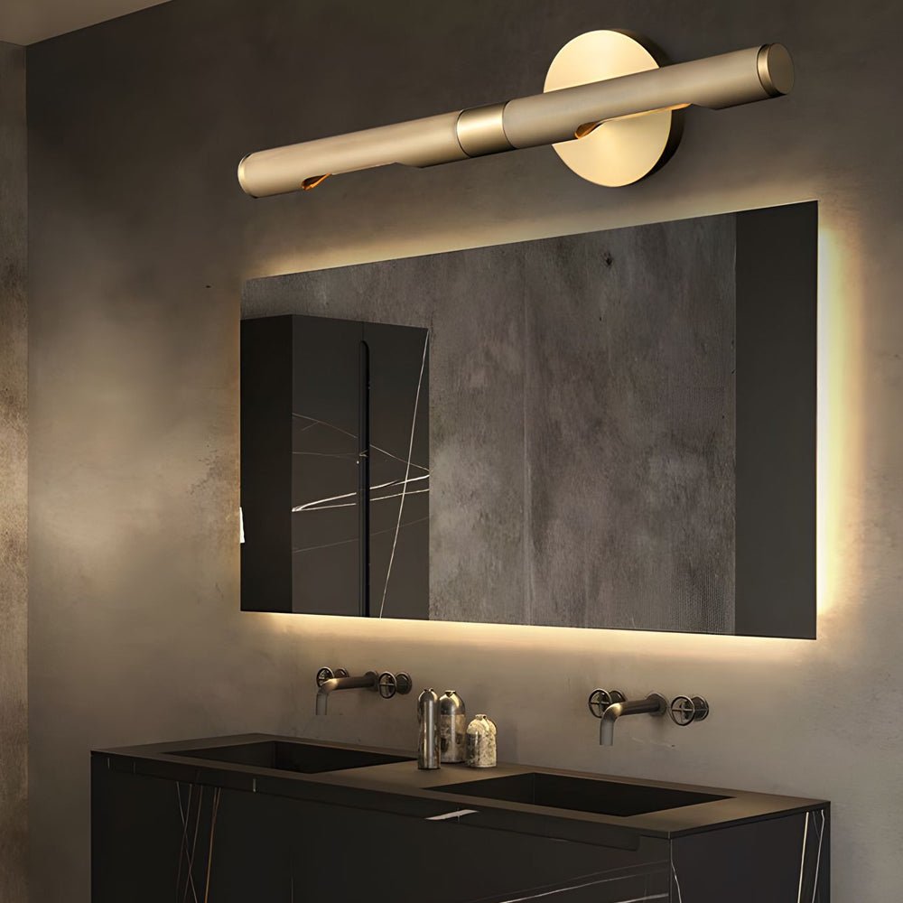 Contemporary Vanity Light Bar - Modern Ribbed LED Bathroom Light, Sleek Design, Energy-Efficient, Wall Mount Fixture, Stylish Lighting for Home Decor, Bright Makeup Lighting, Adjustable Brightness, Durable Metal Construction, Ideal for Vanity Mirror, Eleg