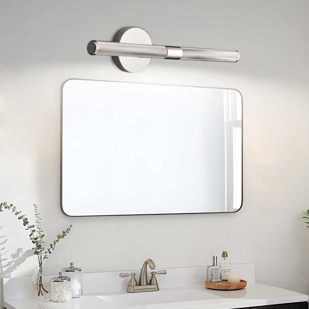 Contemporary Vanity Light Bar - Modern Ribbed LED Bathroom Light, Sleek Design, Energy-Efficient, Wall Mount Fixture, Stylish Lighting for Home Decor, Bright Makeup Lighting, Adjustable Brightness, Durable Metal Construction, Ideal for Vanity Mirror, Eleg