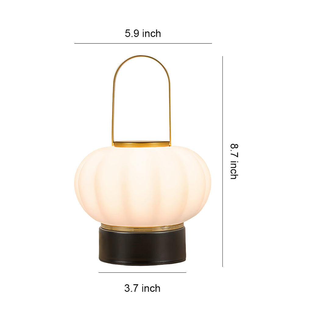 Nordic LED Lantern Table Lamp - Rechargeable Accent Light for Atmosphere Decor