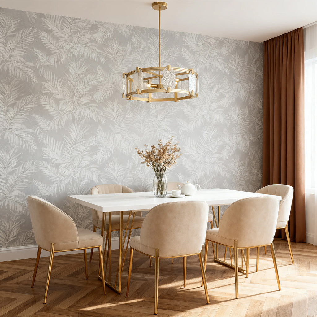 Round Glass Chandelier - Classic American Ceiling Light Elegance