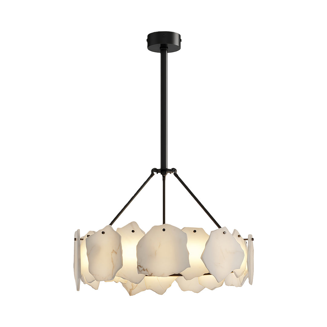 Modern LED Cloud Stone Copper Chandelier Ceiling Light