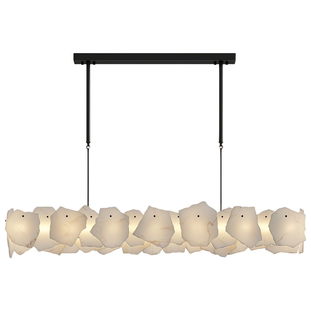 Modern LED Cloud Stone Copper Chandelier Ceiling Light