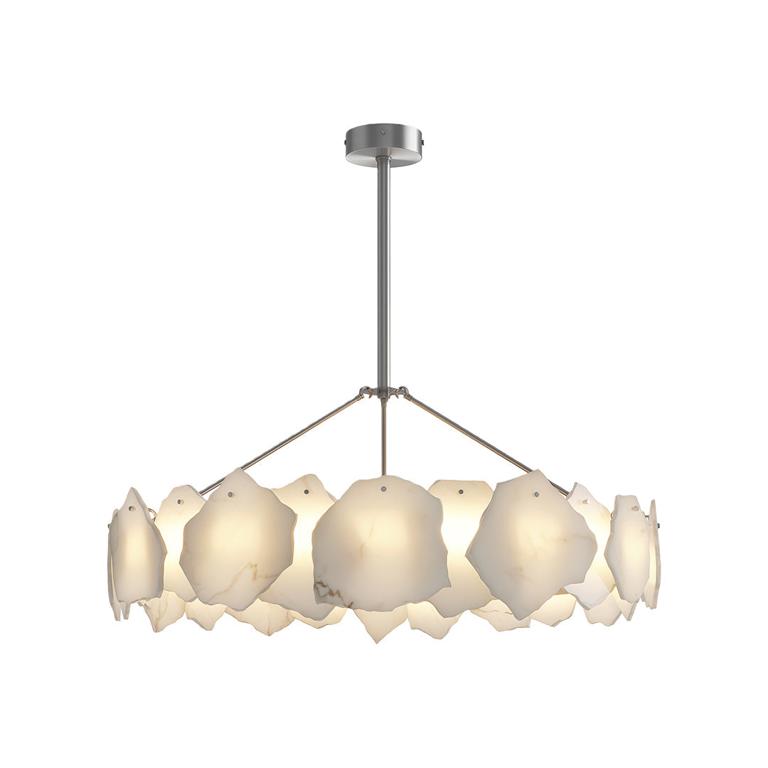Modern LED Cloud Stone Copper Chandelier Ceiling Light