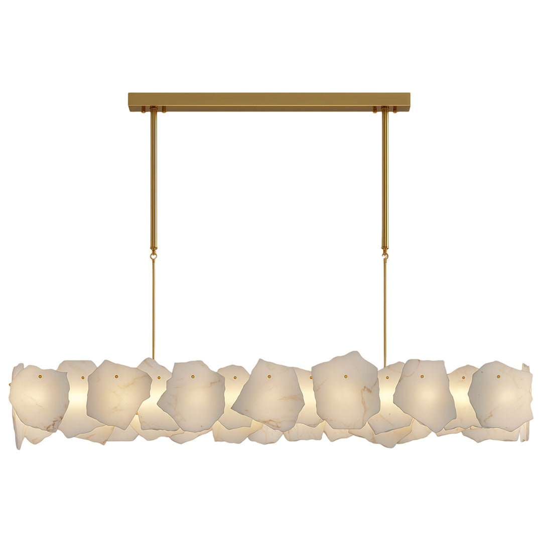 Modern LED Cloud Stone Copper Chandelier Ceiling Light
