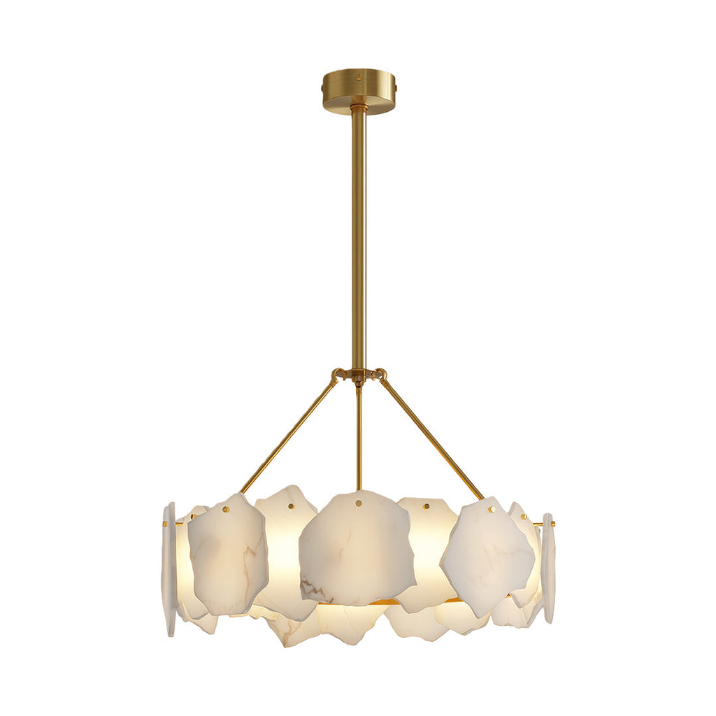 Modern LED Cloud Stone Copper Chandelier Ceiling Light