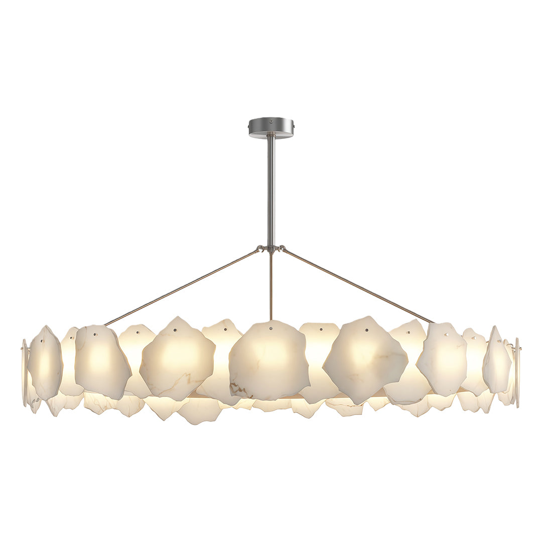 Modern LED Cloud Stone Copper Chandelier Ceiling Light