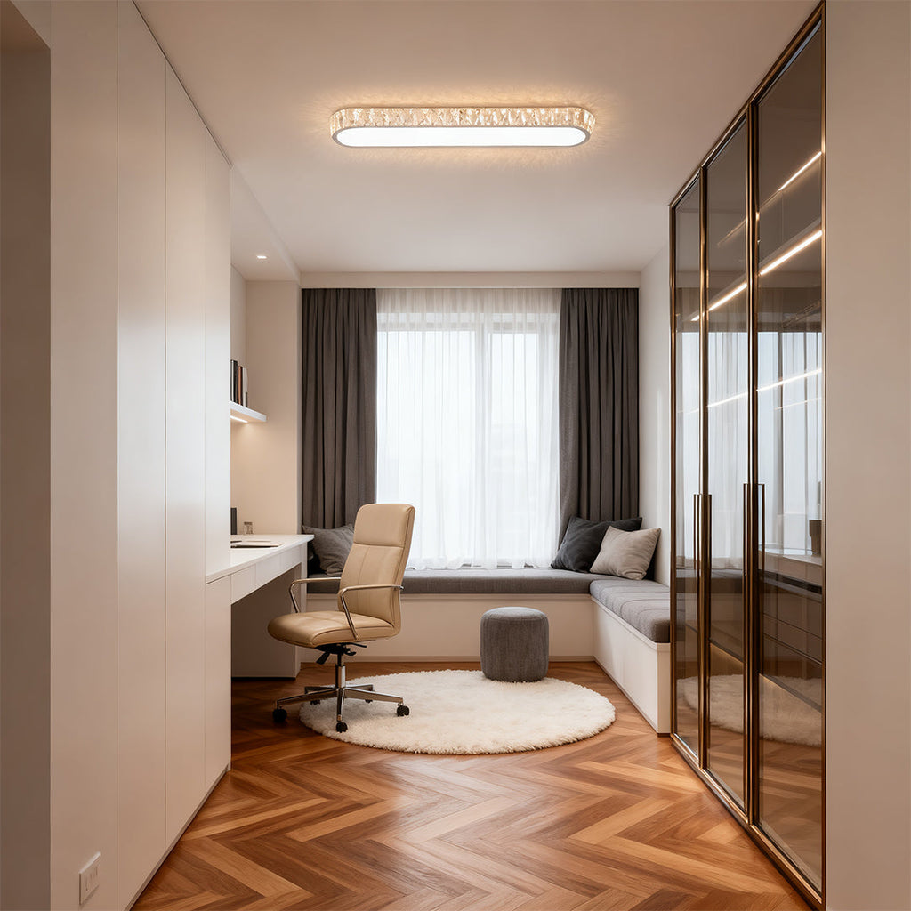 Minimalist LED Flush Mount Light Fixture - Modern Luxury Lamp