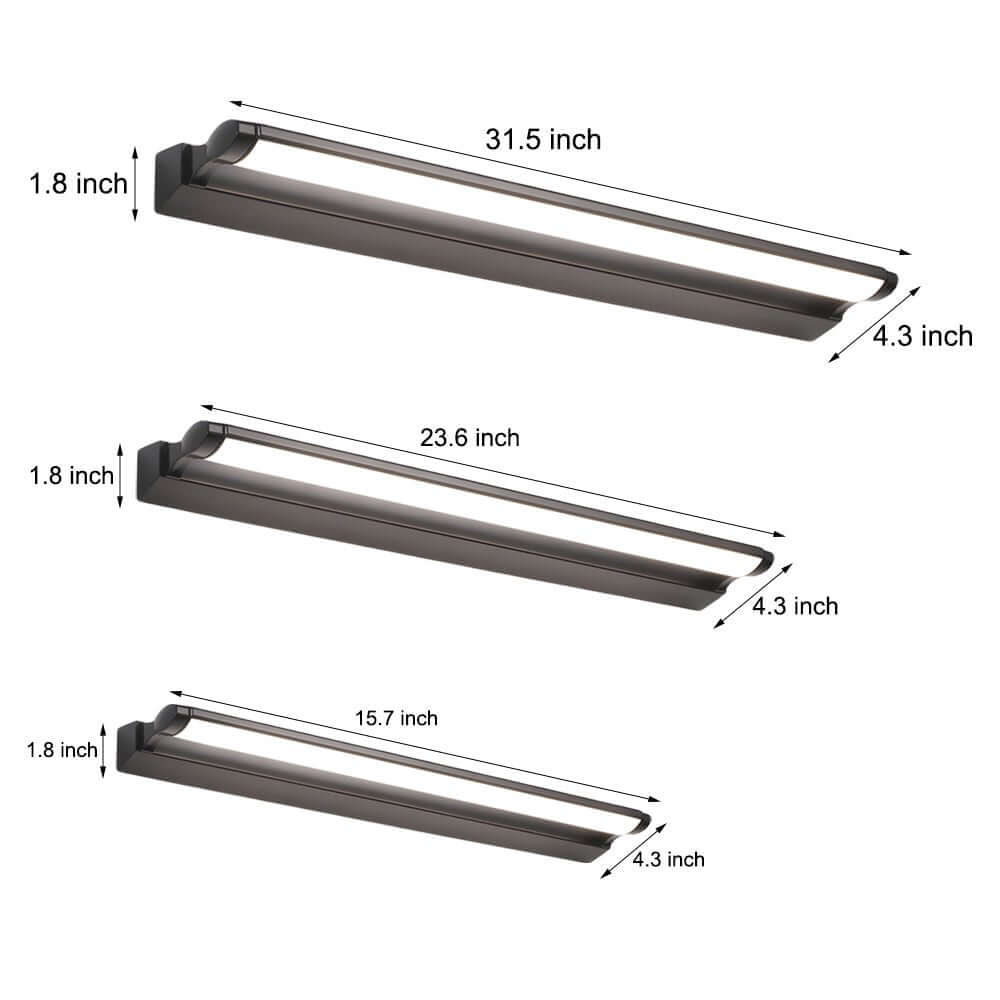 Modern Linear LED Vanity Light Wall Mounted Bathroom Fixture - Sleek Bathroom Lighting, Energy Efficient LED, Contemporary Design for Makeup, Adjustable Brightness, Waterproof IP44, Easy Installation, Ideal for Home Decor