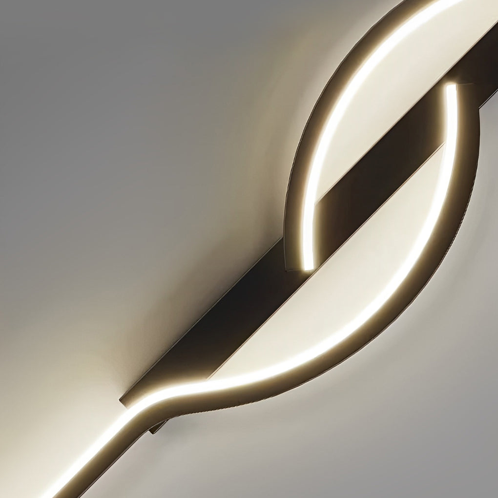 Modern Black Aluminum Wall Sconce - Creative Linear Lamp for Home Lighting