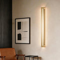 Modern LED Linear Black Wall Sconce - Iron Light Fixture