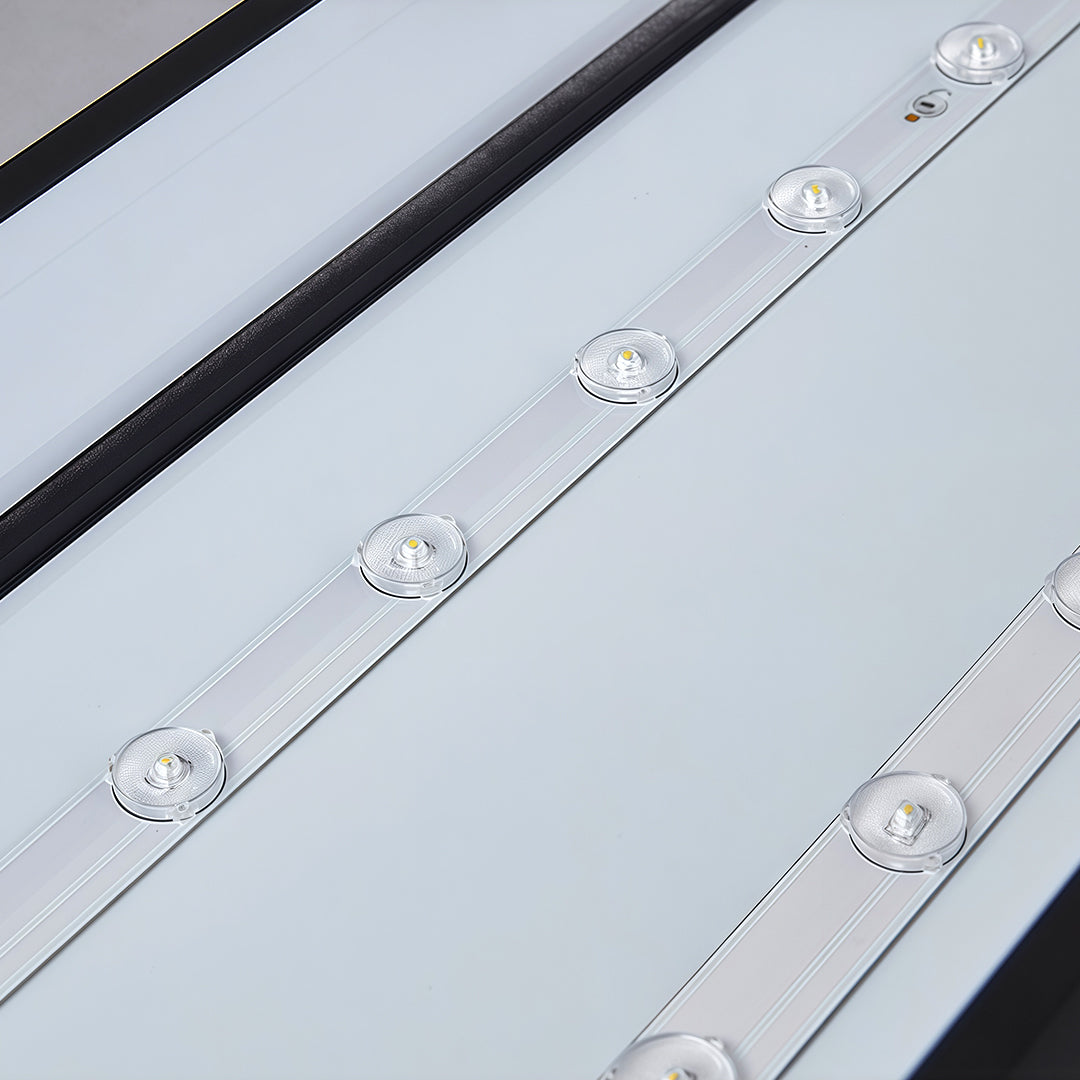 Long Rectangular Modern LED Chandelier - Minimalist Ceiling Light