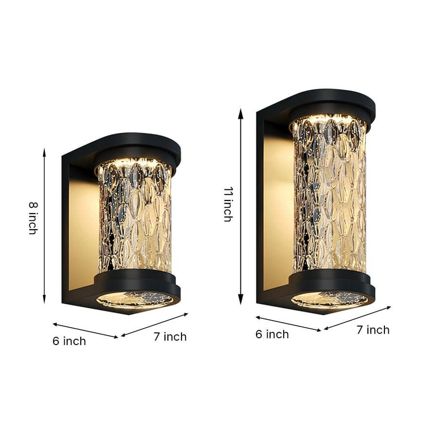Modern Luxury Glass LED Wall Light - Stereoscopic Cylindrical Luminescence